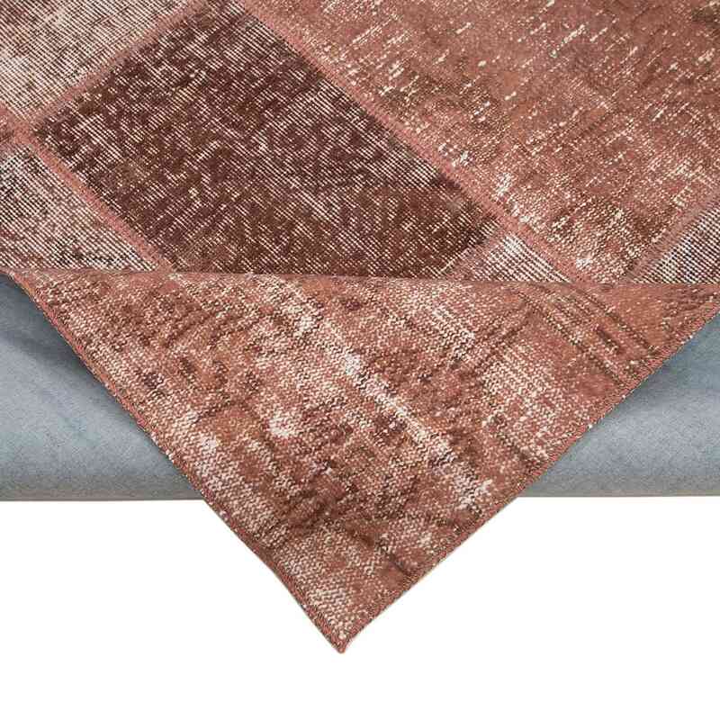 Patchwork Hand-Knotted Turkish Rug - 6' 6" x 9' 10" (78" x 118") - K0064091