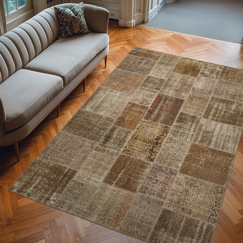 Alfombra Turca de Retazos - 197 cm x 296 cm - K0064097