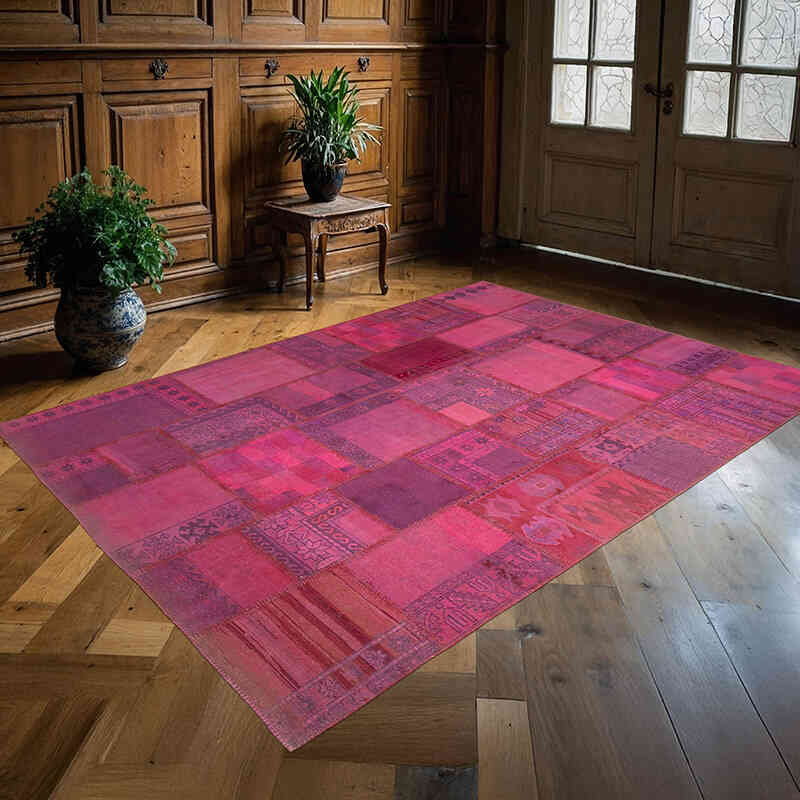 Patchwork El Dokuma Halı - 178 cm x 248 cm - K0064099