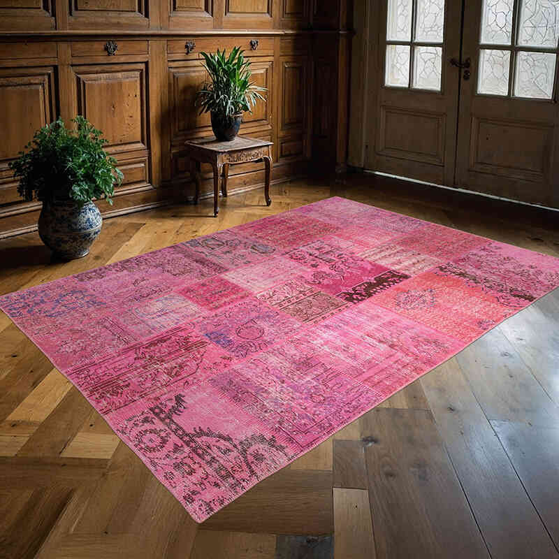 Patchwork El Dokuma Halı - 170 cm x 241 cm - K0064103