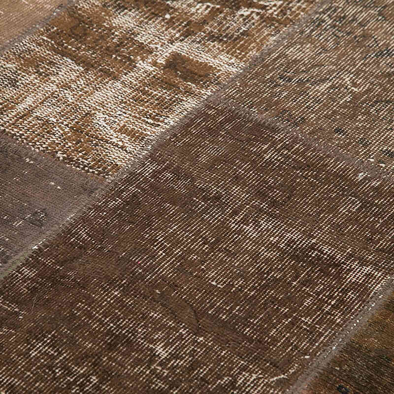 Patchwork Hand-Knotted Turkish Rug - 5' 7" x 8'  (67" x 96") - K0064107