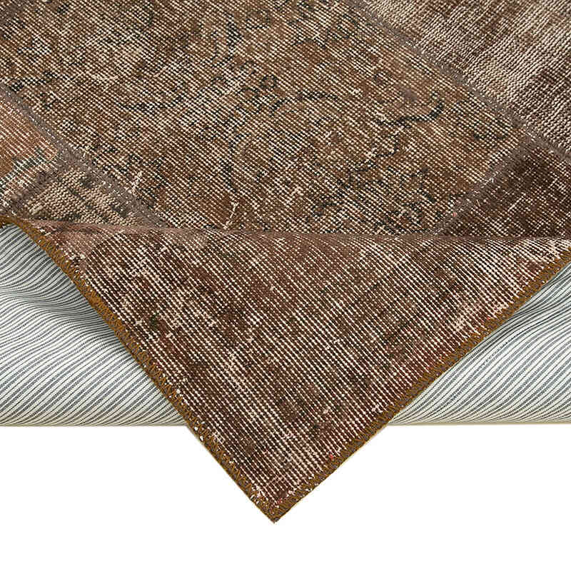 Patchwork Hand-Knotted Turkish Rug - 5' 7" x 8'  (67" x 96") - K0064107