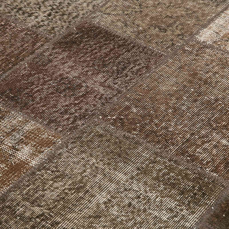 Patchwork Hand-Knotted Turkish Rug - 5' 7" x 8'  (67" x 96") - K0064108