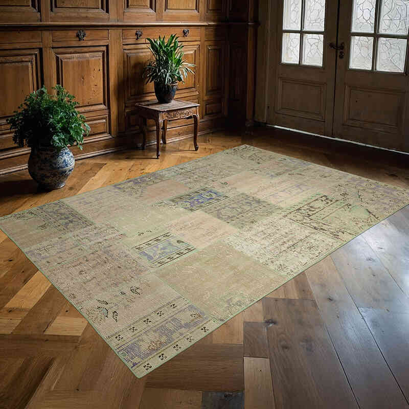 Patchwork El Dokuma Halı - 169 cm x 245 cm - K0064111