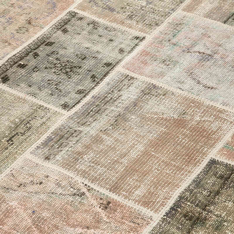 Patchwork Hand-Knotted Turkish Rug - 5' 8" x 7' 11" (68" x 95") - K0064116