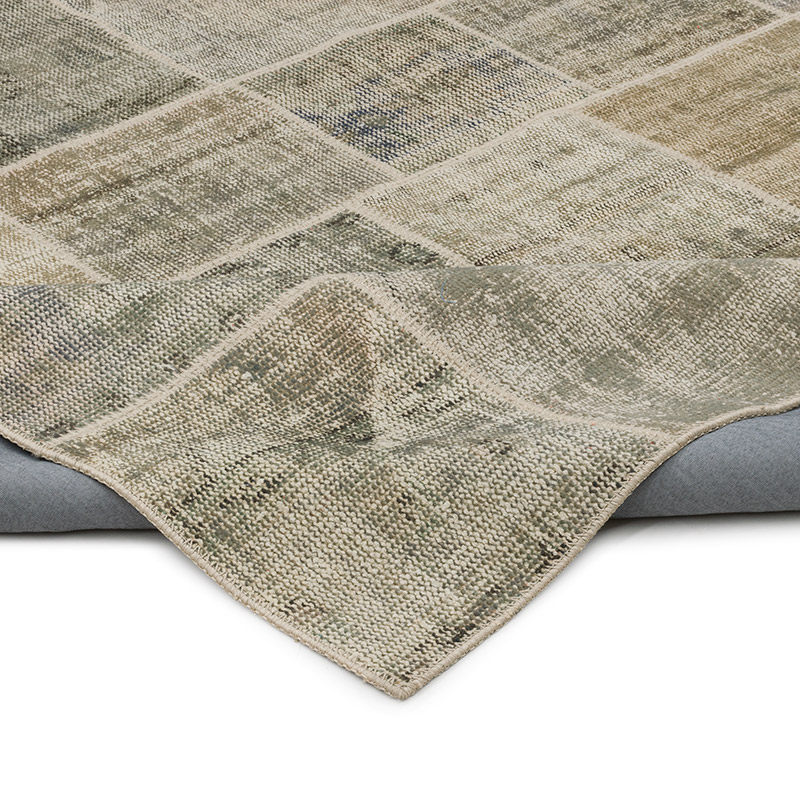 Patchwork Hand-Knotted Turkish Rug - 5' 8" x 8' 1" (68" x 97") - K0064117