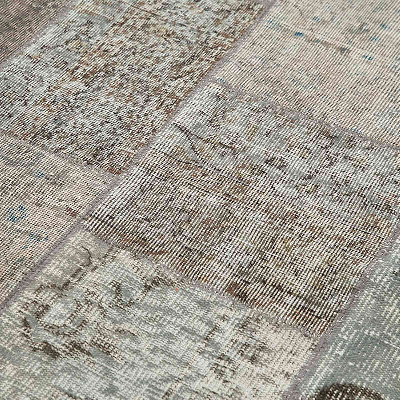 Patchwork Hand-Knotted Turkish Rug - 5' 7" x 8' 1" (67" x 97") - K0064123