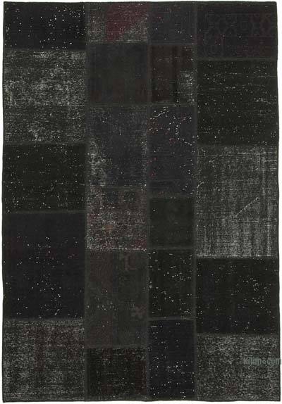 Patchwork Hand-Knotted Turkish Rug - 5' 7" x 8'  (67 in. x 96 in.)