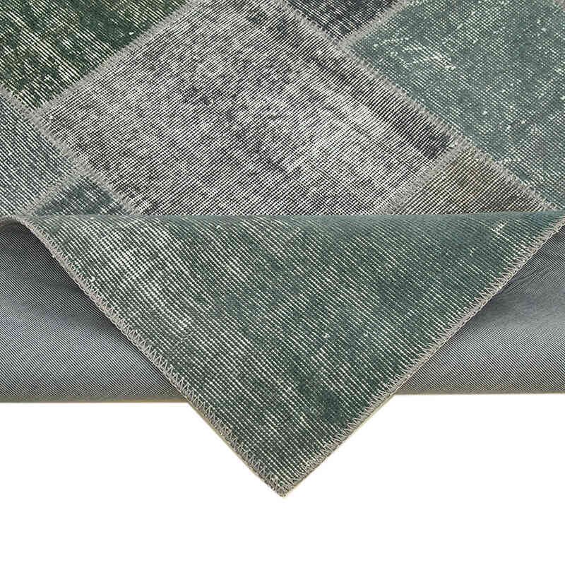 Patchwork Hand-Knotted Turkish Rug - 5' 7" x 8'  (67" x 96") - K0064129