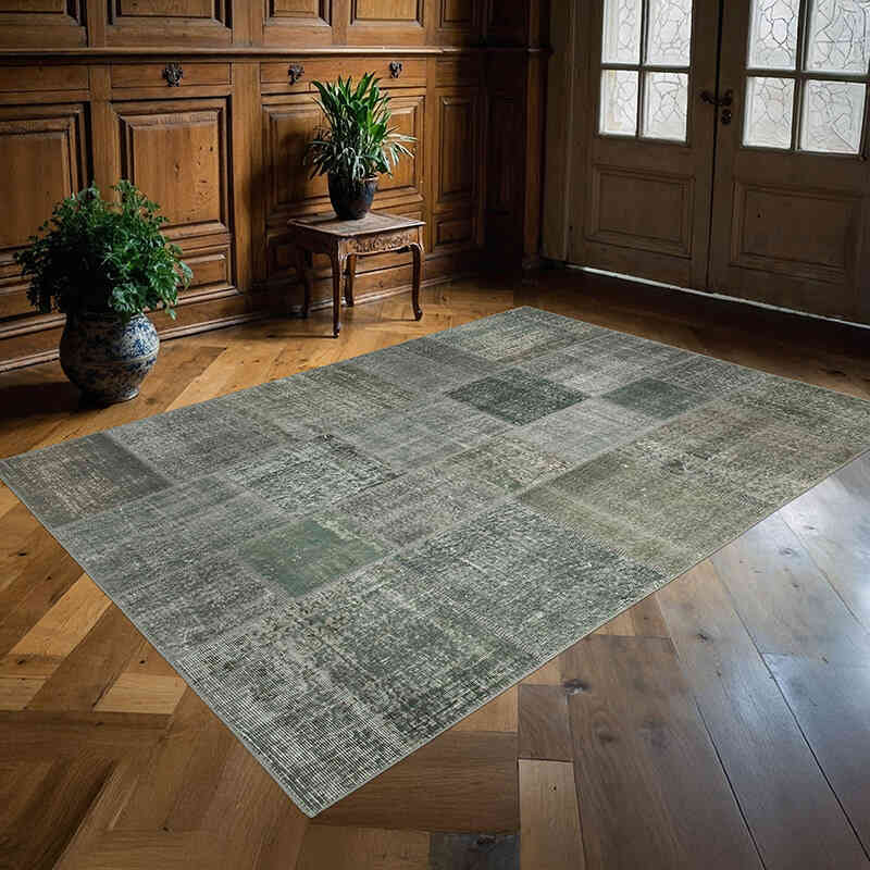 Patchwork El Dokuma Halı - 171 cm x 239 cm - K0064130