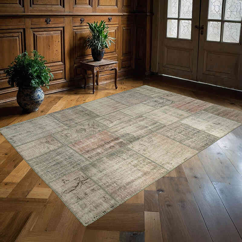 Patchwork El Dokuma Halı - 175 cm x 244 cm - K0064147