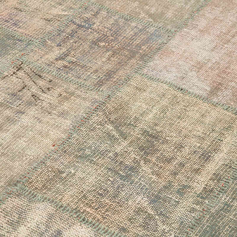 Patchwork Hand-Knotted Turkish Rug - 5' 9" x 8'  (69" x 96") - K0064156