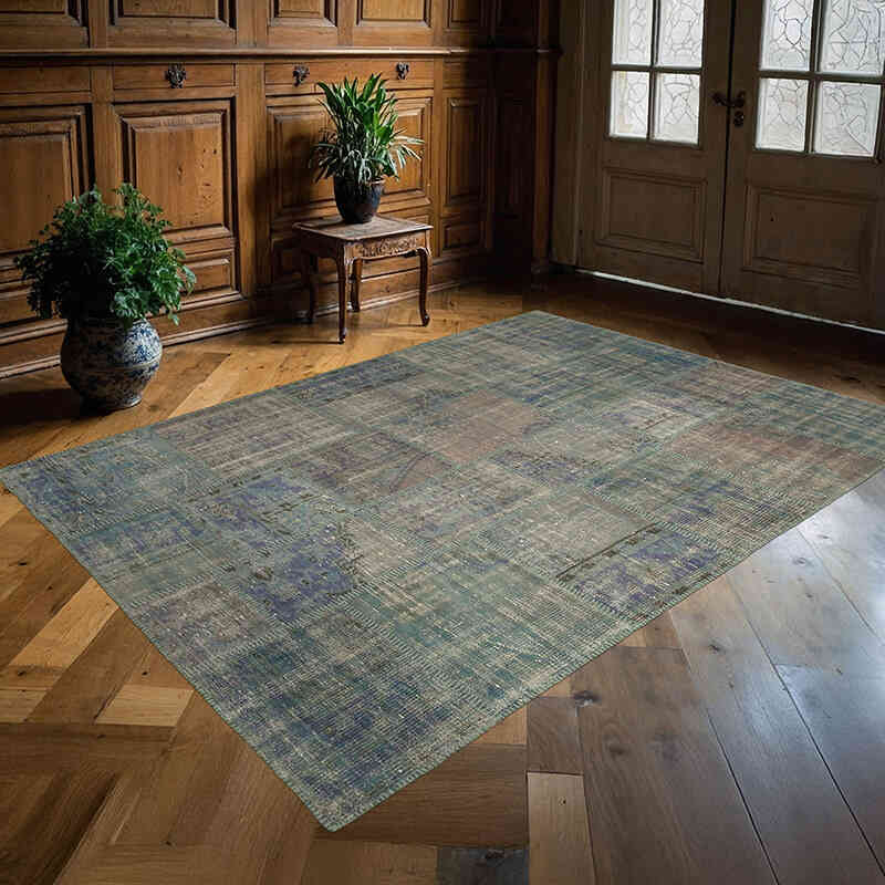 Patchwork El Dokuma Halı - 176 cm x 244 cm - K0064160