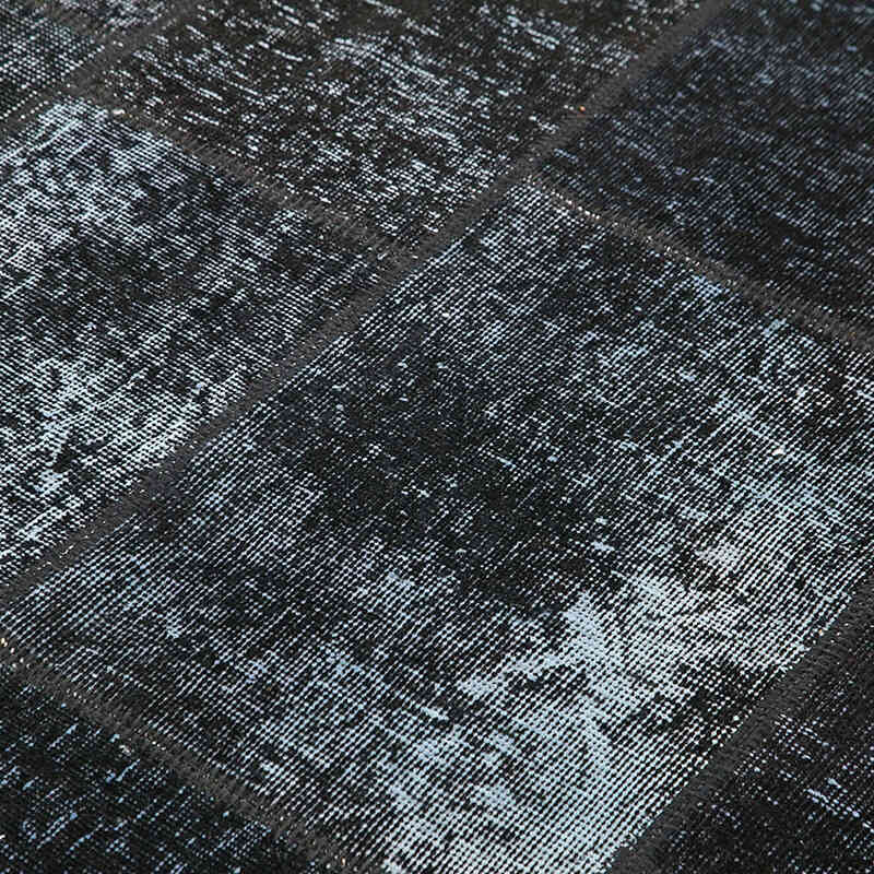 Patchwork Hand-Knotted Turkish Rug - 5' 8" x 7' 11" (68" x 95") - K0064162