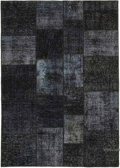 Patchwork Hand-Knotted Turkish Rug - 5' 8" x 7' 11" (68 in. x 95 in.)
