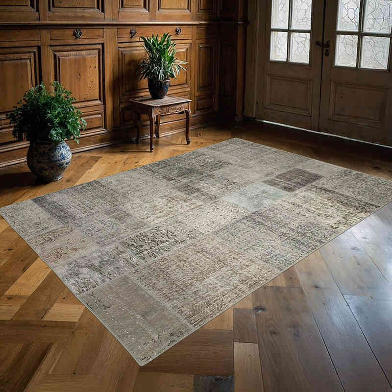 Patchwork El Dokuma Halı - 170 cm x 240 cm - K0064163