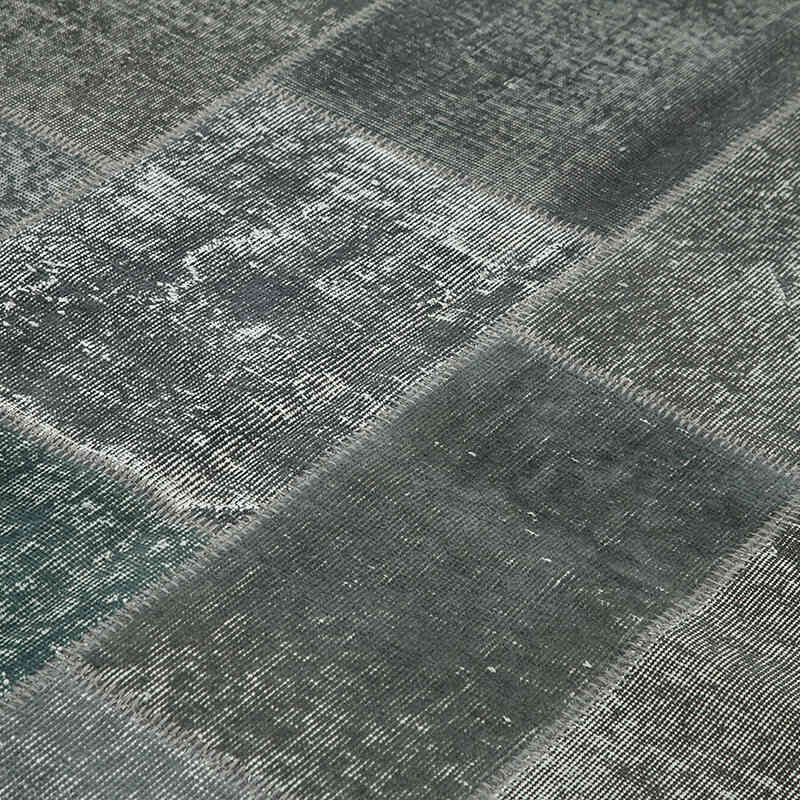 Patchwork Hand-Knotted Turkish Rug - 5' 7" x 7' 11" (67" x 95") - K0064164