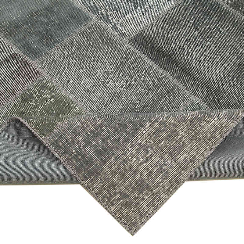 Patchwork Hand-Knotted Turkish Rug - 5' 7" x 7' 11" (67" x 95") - K0064164