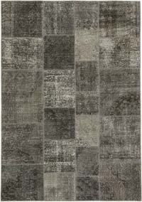Patchwork Hand-Knotted Turkish Rug - 5' 7" x 8'  (67" x 96")