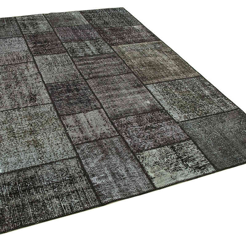Patchwork Hand-Knotted Turkish Rug - 5' 8" x 8'  (68" x 96") - K0064176