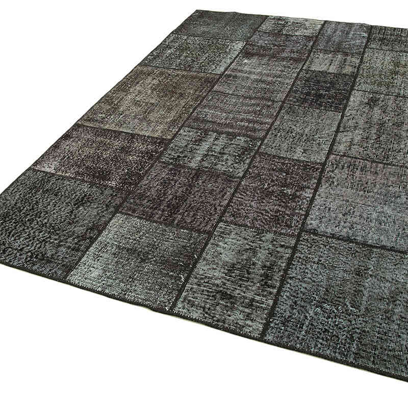 Patchwork Hand-Knotted Turkish Rug - 5' 8" x 8'  (68" x 96") - K0064176