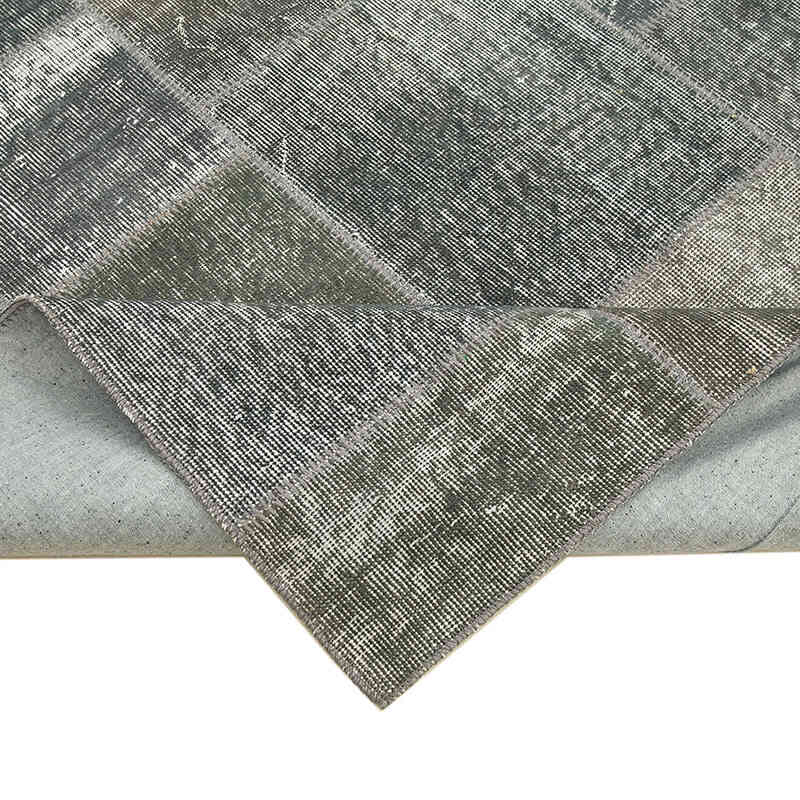 Patchwork Hand-Knotted Turkish Rug - 5' 9" x 7' 10" (69" x 94") - K0064180