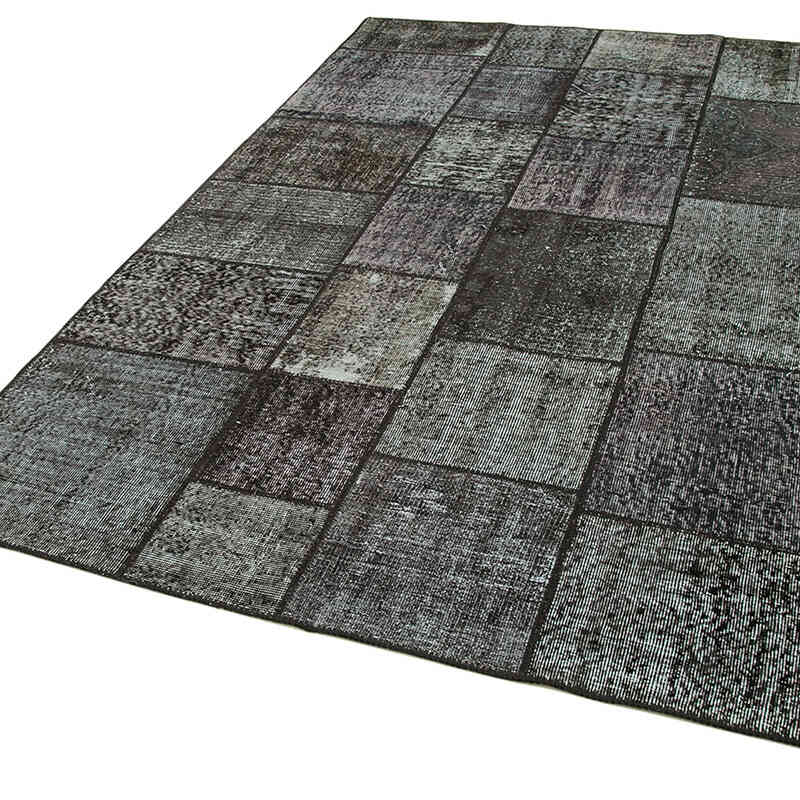 Patchwork Hand-Knotted Turkish Rug - 5' 7" x 8' 1" (67" x 97") - K0064181