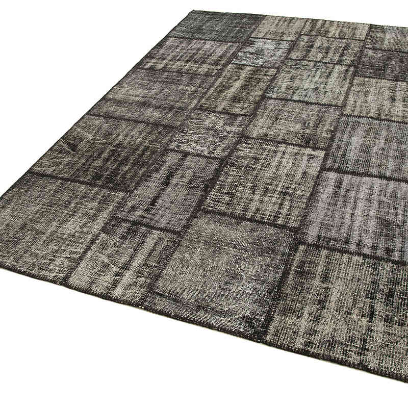 Patchwork Hand-Knotted Turkish Rug - 5' 9" x 8'  (69" x 96") - K0064185