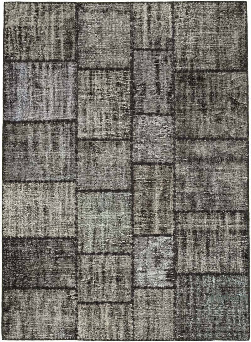 Patchwork Hand-Knotted Turkish Rug - 5' 9" x 8'  (69" x 96") - K0064185