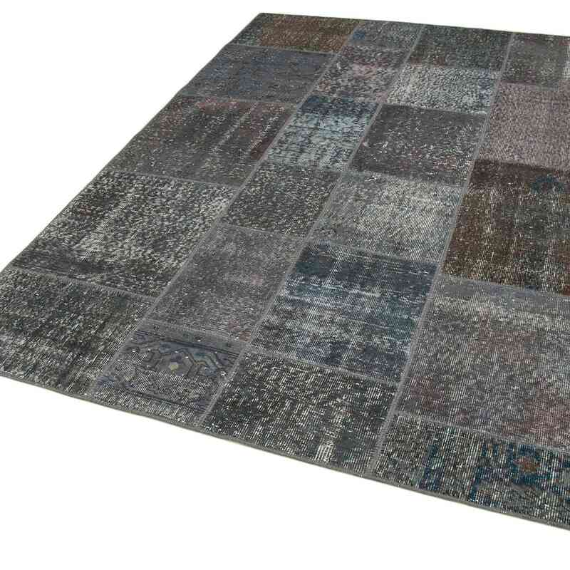 Patchwork Hand-Knotted Turkish Rug - 5' 7" x 7' 10" (67 in. x 94 in.) - K0064186