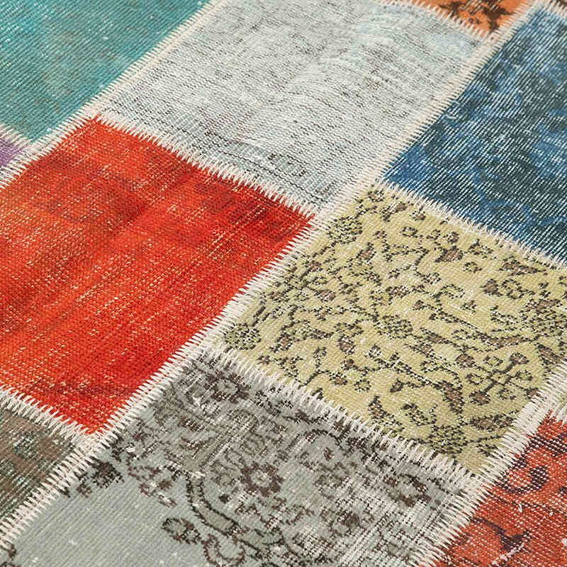 Patchwork El Dokuma Halı - 176 cm x 240 cm - K0064191