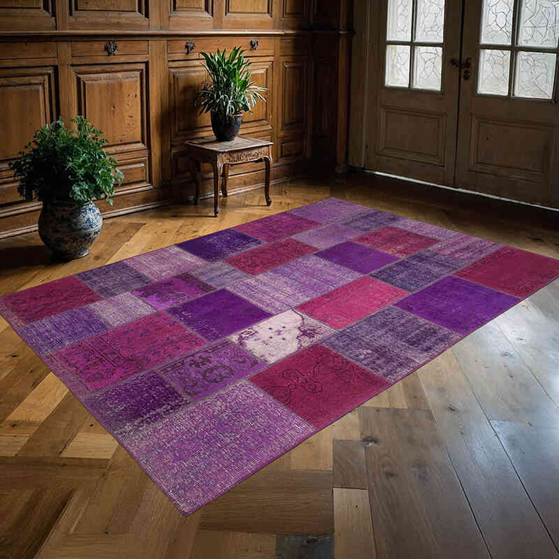 Alfombra Turca de Retazos - 172 cm x 247 cm - K0064197