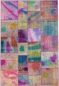 Patchwork El Dokuma Halı - 169 cm x 243 cm