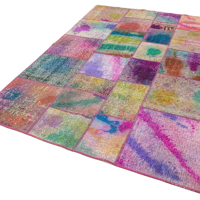 Patchwork El Dokuma Halı - 169 cm x 243 cm - K0064199