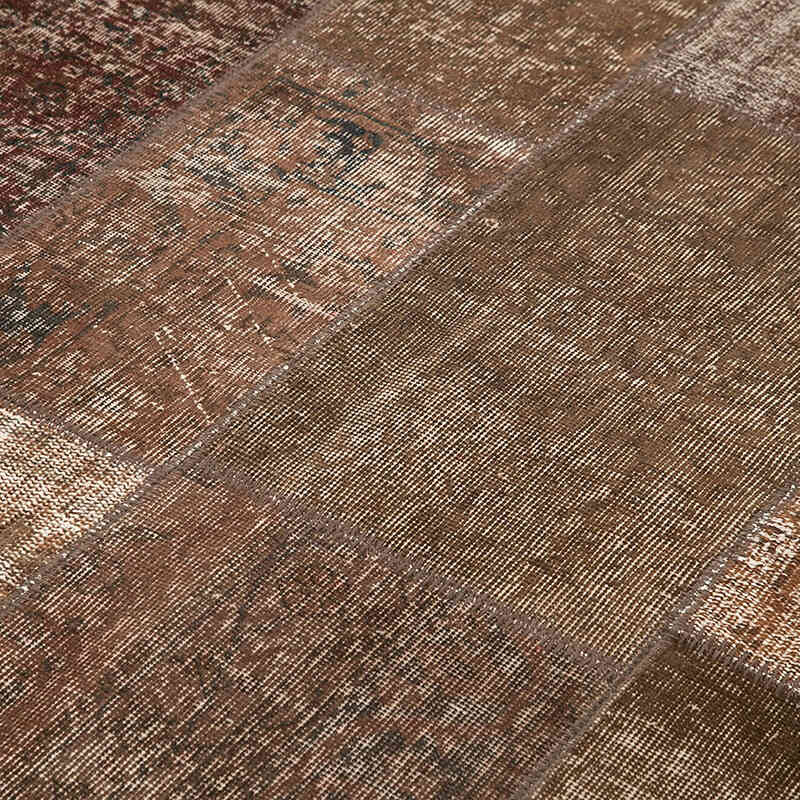 Patchwork Hand-Knotted Turkish Rug - 5' 7" x 8'  (67" x 96") - K0064208
