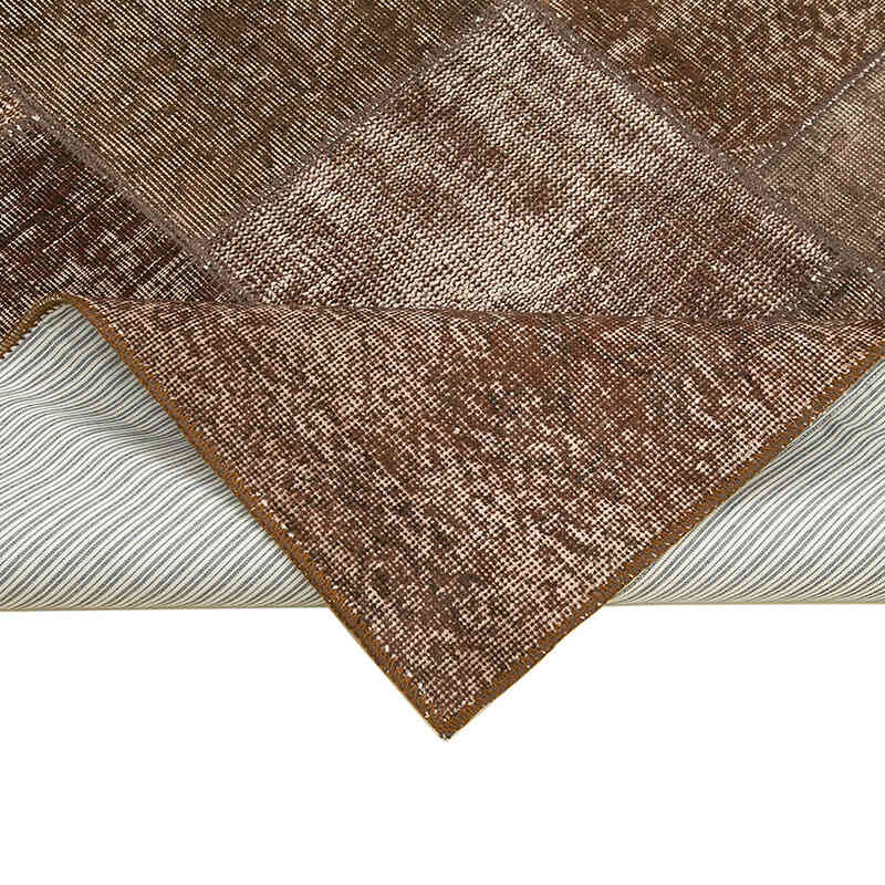 Patchwork Hand-Knotted Turkish Rug - 5' 7" x 8'  (67" x 96") - K0064208