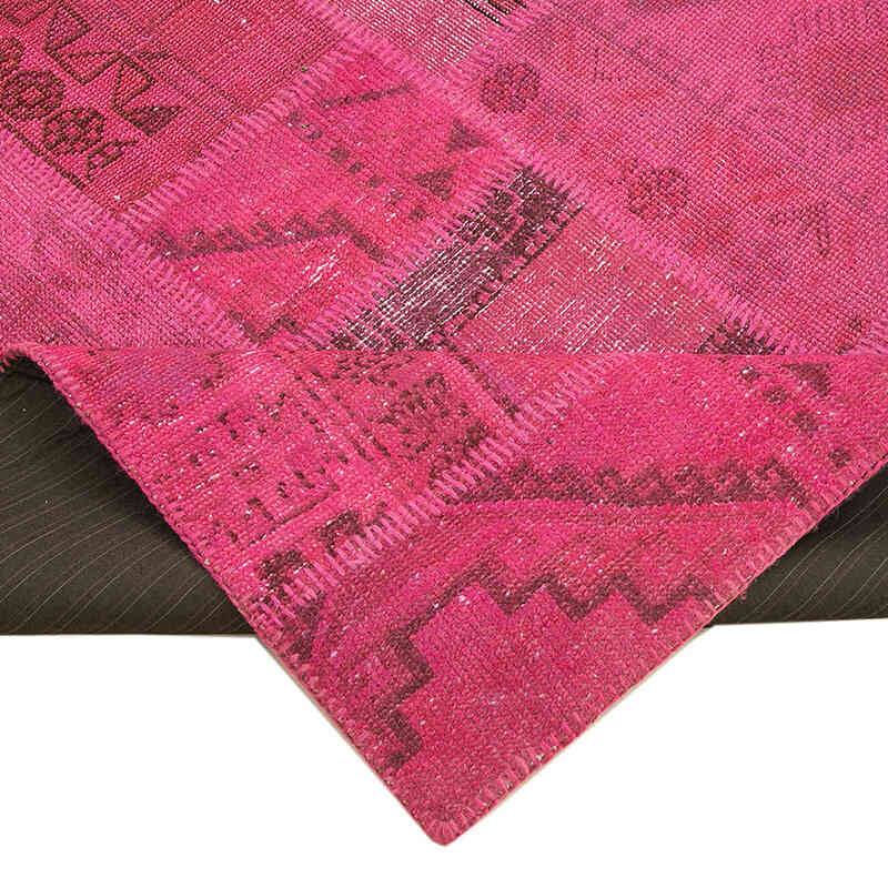 Patchwork Hand-Knotted Turkish Rug - 5' 8" x 8' 2" (68" x 98") - K0064214