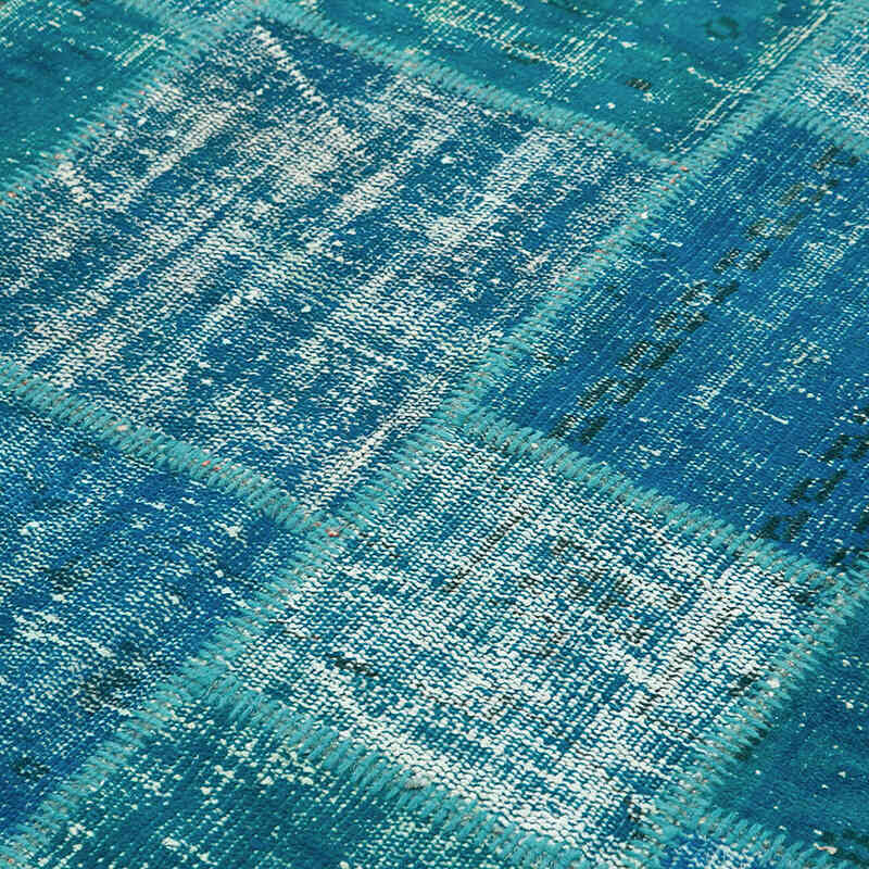 Patchwork Hand-Knotted Turkish Rug - 5' 9" x 8'  (69" x 96") - K0064217