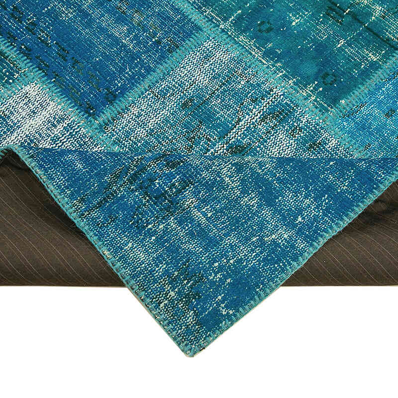Patchwork Hand-Knotted Turkish Rug - 5' 9" x 8'  (69" x 96") - K0064217