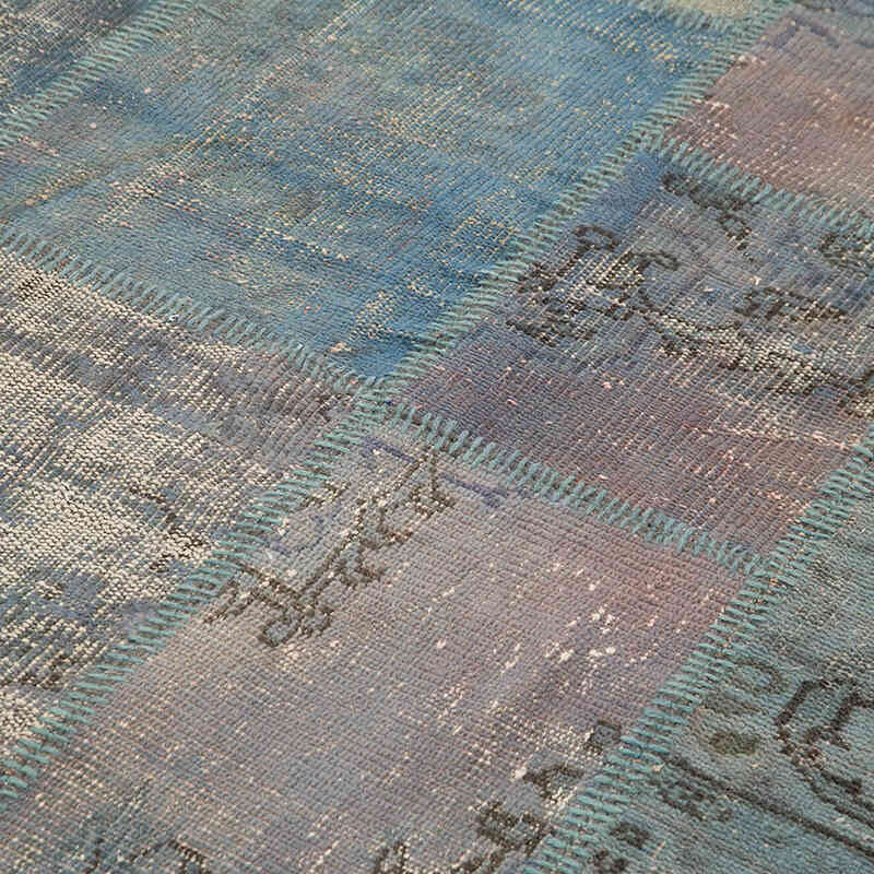 Patchwork Hand-Knotted Turkish Rug - 5' 10" x 8' 1" (70" x 97") - K0064220