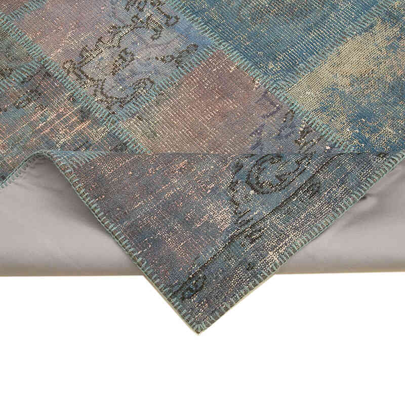 Patchwork Hand-Knotted Turkish Rug - 5' 10" x 8' 1" (70" x 97") - K0064220