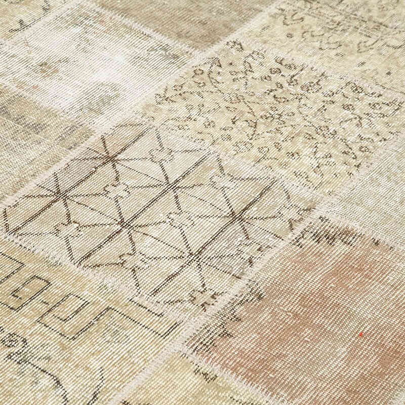 Patchwork Hand-Knotted Turkish Rug - 5' 8" x 7' 10" (68 in. x 94 in.) - K0064230