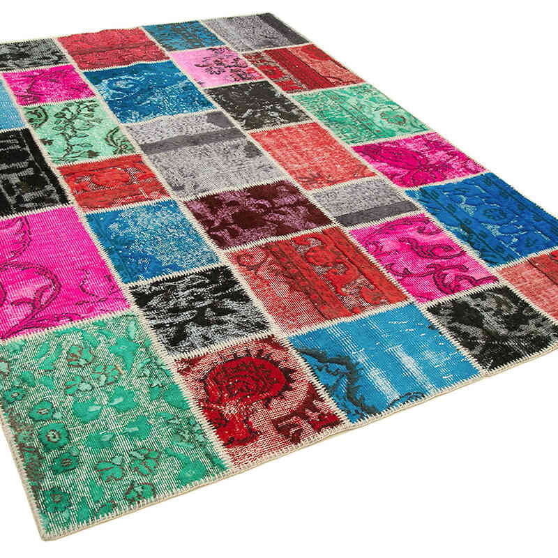 Patchwork El Dokuma Halı - 179 cm x 243 cm - K0064234