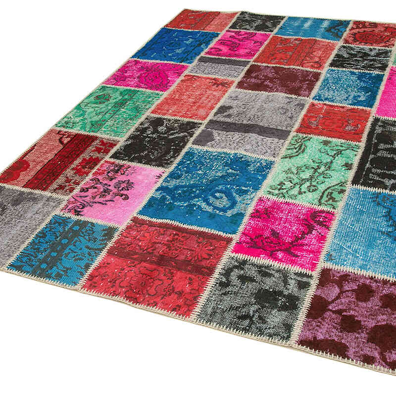 Patchwork El Dokuma Halı - 179 cm x 243 cm - K0064234