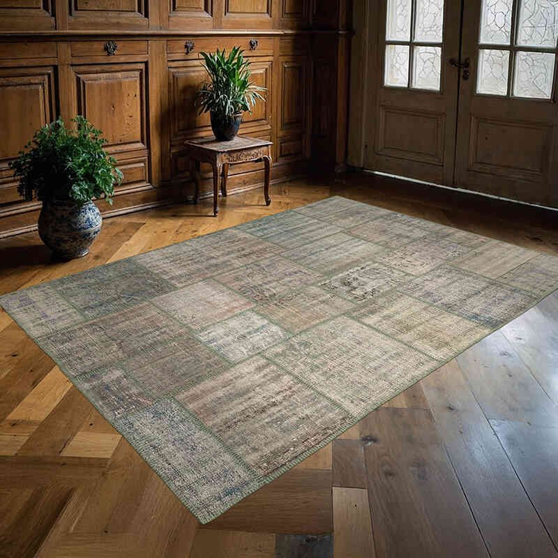 Alfombra Turca de Retazos - 176 cm x 242 cm - K0064245