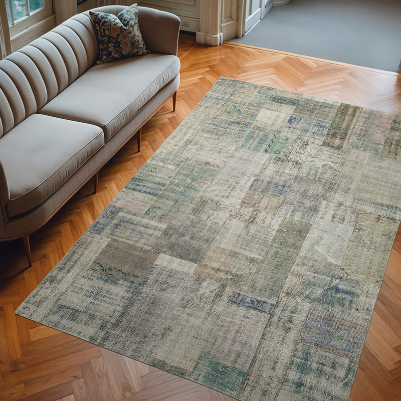 Alfombra Turca de Retazos - 203 cm x 302 cm - K0064258