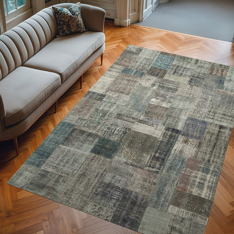 Patchwork El Dokuma Halı - 201 cm x 300 cm - K0064259