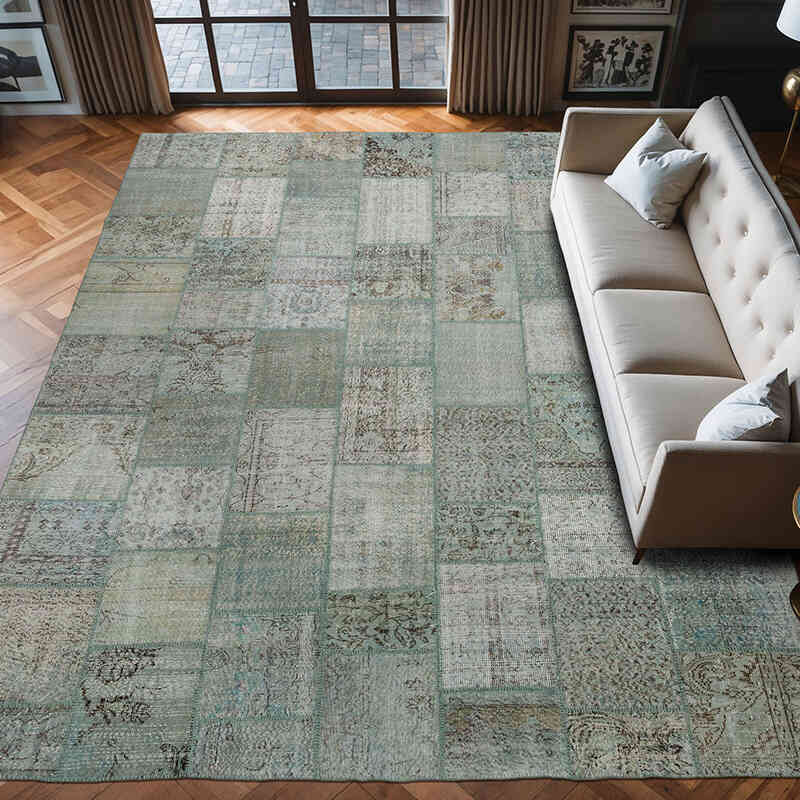 Patchwork El Dokuma Halı - 300 cm x 400 cm - K0064260