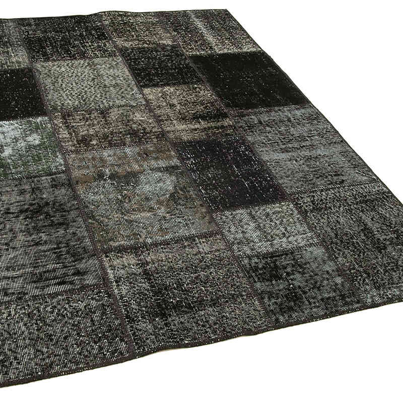 Patchwork Hand-Knotted Turkish Rug - 4' 9" x 6' 8" (57" x 80") - K0064268
