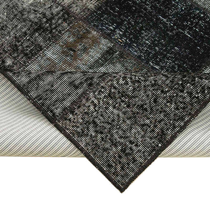 Patchwork Hand-Knotted Turkish Rug - 4' 9" x 6' 8" (57" x 80") - K0064268